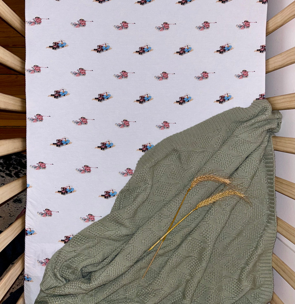 Harvest Fitted Cot Sheet