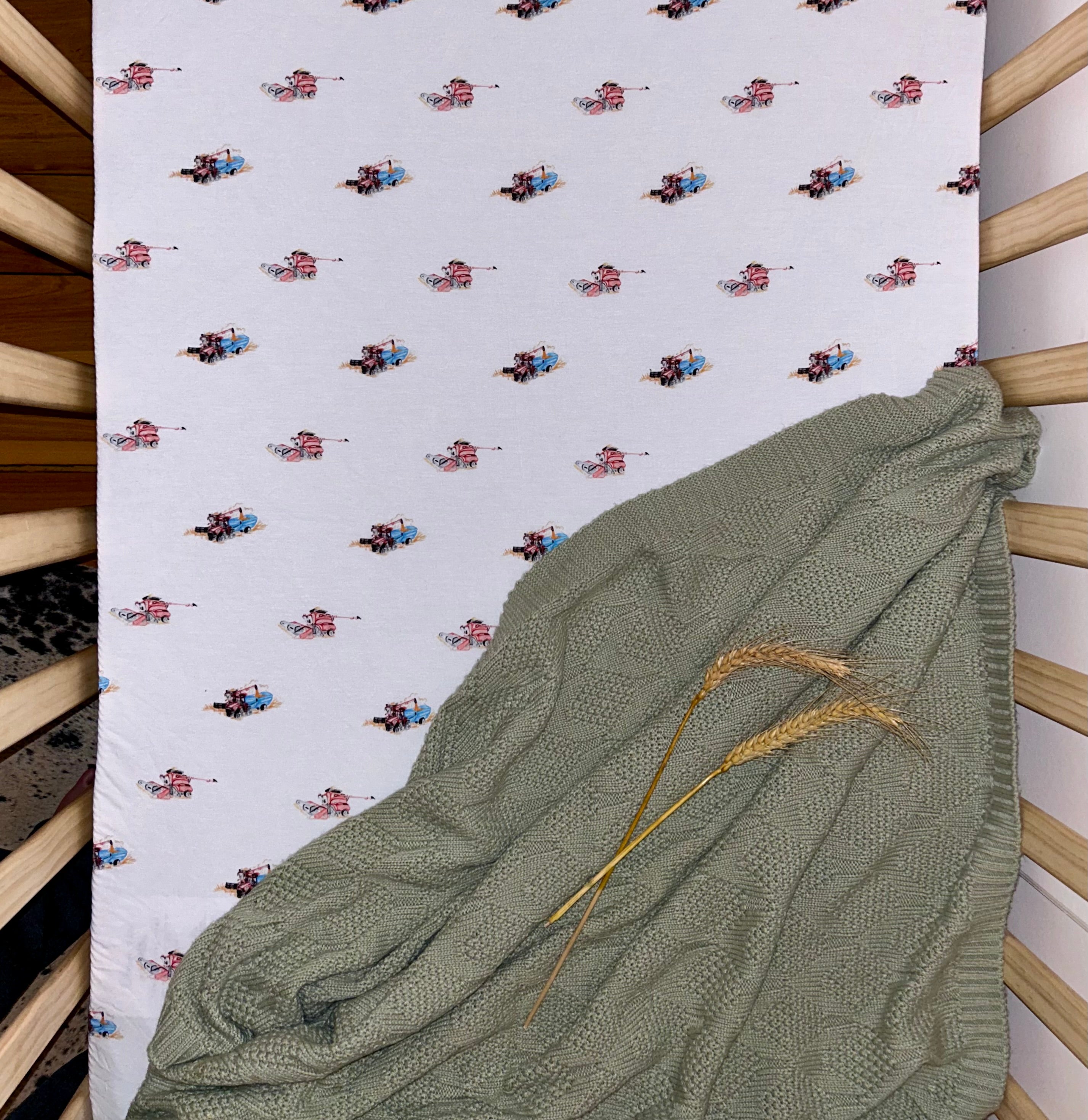 Harvest Fitted Cot Sheet