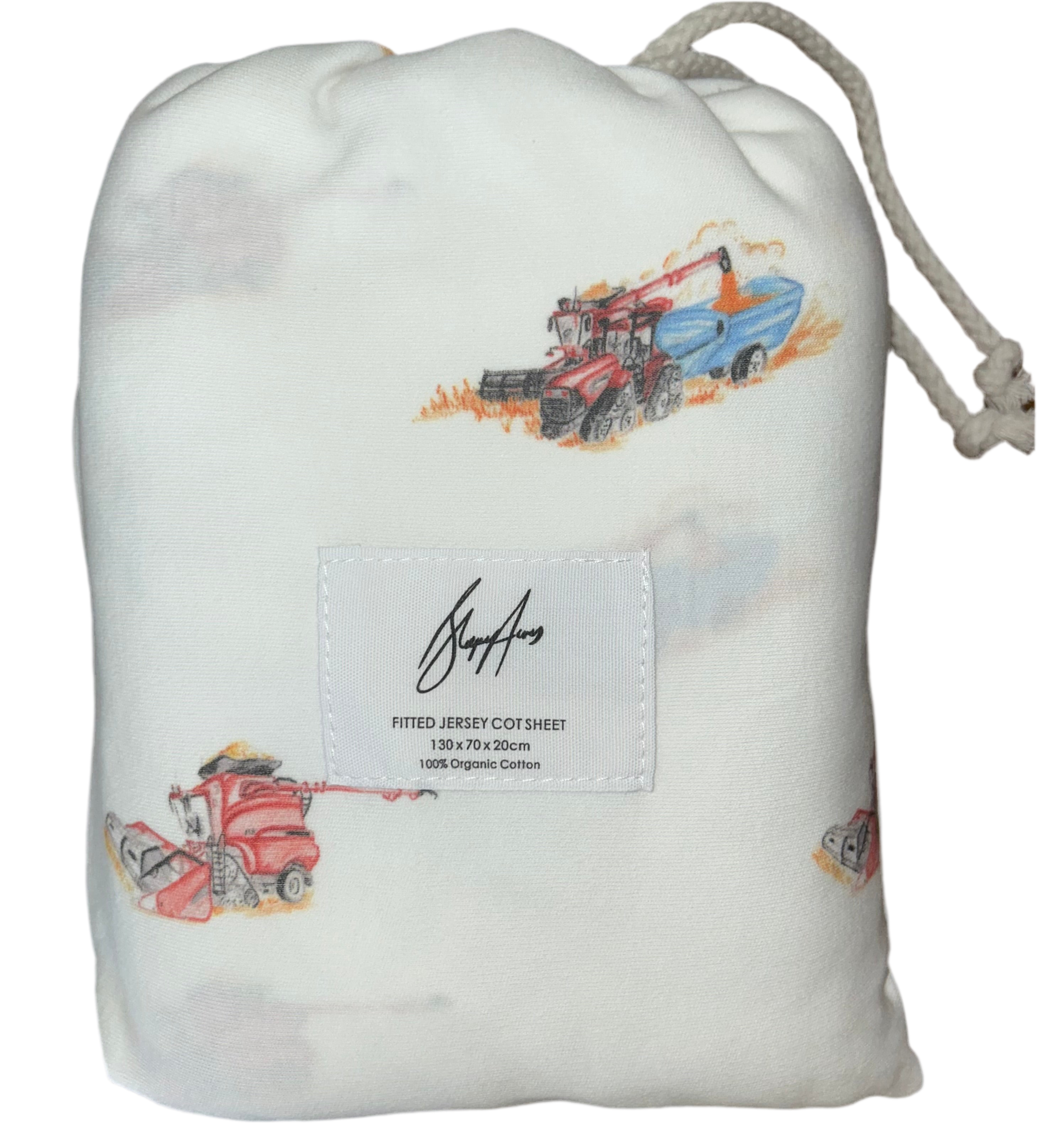 Harvest Fitted Cot Sheet